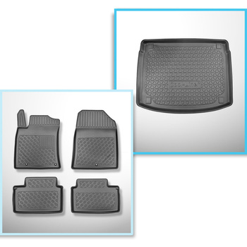Completo di tappetini e tappetino per bagagliaio TPE per: Kia XCeed 09.2019-....