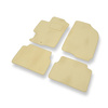 Premium tappetini auto in velluto compatibili con Mazda 6 I (2002-2008) - tappeti auto beige