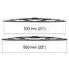 Spazzole tergicristallo anteriori compatibili con Audi A6 S6 C4, C5 Avant, Sedan (06.1994-01.2005) - tergicristalli auto - lame tergilunotto - spazzole standard