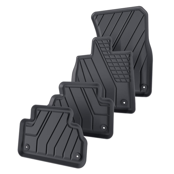 Tappetini Auto in TPE compatibili con Audi Q5 II SUV, Sportback (2017-....) - tappeti auto neri