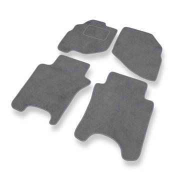 Premium tappetini auto in velluto compatibili con Honda Jazz II (2002-2008) - tappeti auto grigio