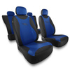 Coprisedili compatibili con Volkswagen Passat CC (2008-2011) - fodere sedili universali - set coprisedili auto - TR-BL