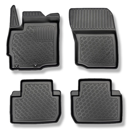 Tappetini Auto in TPE compatibili con Mitsubishi Outlander III SUV (09.2012-2022) - non per la versione ibrida; senza terza fila - tappeti auto neri