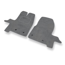 Premium tappetini auto in velluto compatibili con Ford Transit Custom (2012-2023) - tappeti auto grigio