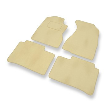 Premium tappetini auto in velluto compatibili con Honda CR-V II (2001-2007) - tappeti auto beige