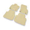 Premium tappetini auto in velluto compatibili con Volkswagen Passat B8 Berlina, Variant (2014-2023) - tappeti auto beige