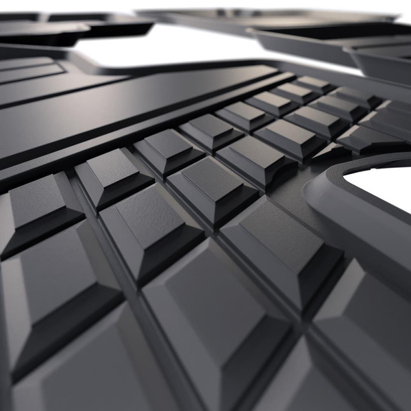 Tappetini Auto in TPE compatibili con Hyundai Tucson III SUV (2020-....) - anche per Mild Hybrid; non per HEV Hybrid e Plug-in Hybrid - tappeti auto neri