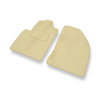 Premium tappetini auto in velluto compatibili con Ford Fiesta V Hatchback, Van (2002-2008) - tappeti auto beige