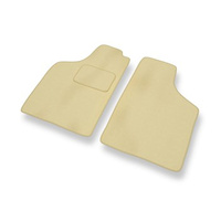 Premium tappetini auto in velluto compatibili con Fiat Uno II (1989-2002) - tappeti auto beige