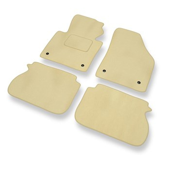 Premium tappetini auto in velluto compatibili con Volkswagen Caddy III (2004-2015) - tappeti auto beige