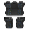 Coprisedili compatibili con Opel Insignia A, B (2008-2023) - fodere sedili universali - set coprisedili auto - UNE-BL