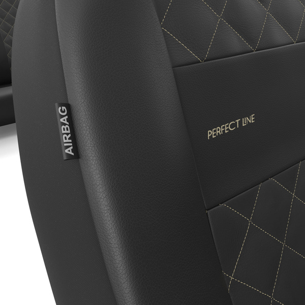 Coprisedili compatibili con Alfa Romeo Giulietta (2010-2020) - fodere sedili universali - set coprisedili auto - PRF-BE