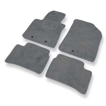 Premium tappetini auto in velluto compatibili con Hyundai i10 II (2012-2019) - tappeti auto grigio