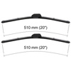 Spazzole tergicristallo anteriori compatibili con Ford Scorpio Hatchback, Berlina (1985-1998) - tergicristalli auto - lame tergilunotto - spazzole piatte