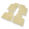 Premium tappetini auto in velluto compatibili con Fiat Brava (1995-2001) - tappeti auto beige