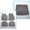 Completo di tappetini e tappetino per bagagliaio TPE per: BMW X1 F48, U11 10.2022-.... (SUV) - sedile posteriore fissa / non scorrevole; non per la versione elettrica e ibrida