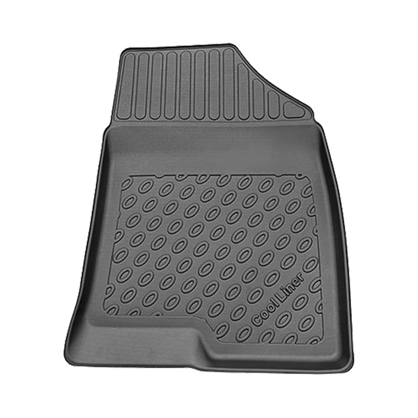 Tappetini Auto in TPE compatibili con Hyundai Kona II SUV (04.2023-....) - non per la versione elettrica; anche per la versione ibrida - tappeti auto neri