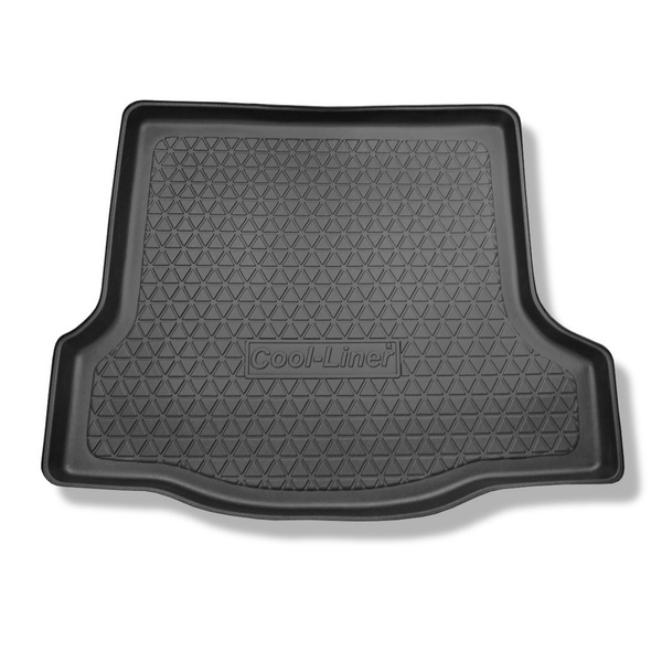 Vasca baule compatibile con Dacia Logan II Berlina (03.2013-12.2020) - tappetino per bagagliaio - tappeto bagagliaio per auto