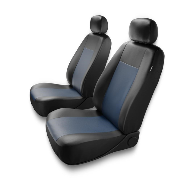 Coprisedili anteriori compatibili con Seat Toledo I, II, III, IV (1991-2018) - fodere sedili universali - set coprisedili auto - 2CM-BL