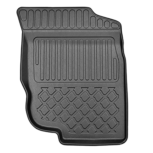 Tappetini Auto in TPE compatibili con Toyota Hilux VII Pick-Up (2006-08.2016) - cabina doppia - tappeti auto neri