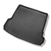 Completo di tappetini e tappetino per bagagliaio TPE PREMIUM per: Audi Q7 4M SUV (06.2015-....) - 5/7 sedili (3a fila abbassata); anche per i modelli con le guide del bagagliaio; senza terza fila