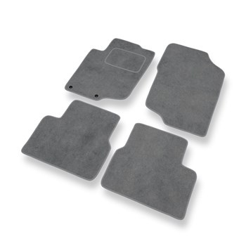 Premium tappetini auto in velluto compatibili con Peugeot 207 (2006-2012) - tappeti auto grigio