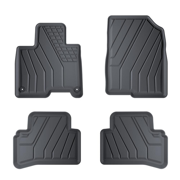 Tappetini Auto in TPE compatibili con Kia Sportage V SUV (2021-....) - anche per Mild Hybrid; non per HEV Hybrid e Plug-in Hybrid - tappeti auto neri