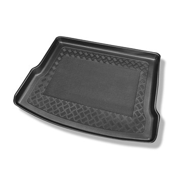 Vasca baule compatibile con Volkswagen Tiguan II SUV (05.2016-....) - vano superiore (piano di carico piatto); piano di carico regolabile in posizione più alta; non per versione eibrida - tappetino per bagagliaio - tappeto bagagliaio per auto