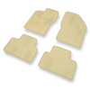 Premium tappetini auto in velluto compatibili con Alfa Romeo 147 (2000-2010) - tappeti auto beige