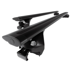 Barre portatutto in alluminio compatibili con Nissan Qashqai J11 Crossover (2014-2020) - corrimano - portapacchi auto colore nero - portabagagli barre da tetto