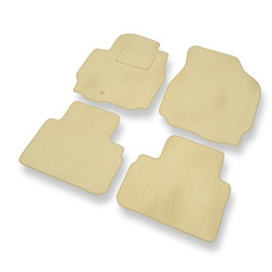 Premium tappetini auto in velluto compatibili con Ford Maverick III (2003-2007) - tappeti auto beige