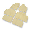 Premium tappetini auto in velluto compatibili con Ford Galaxy I Monovolume (1995-2000) - tappeti auto beige