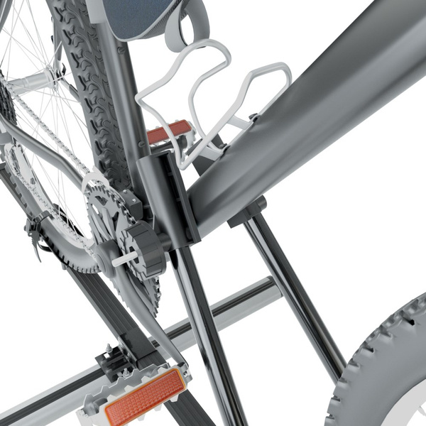 4x Portabici da tetto, Portabiciclette con barra in acciaio - 4xM-04