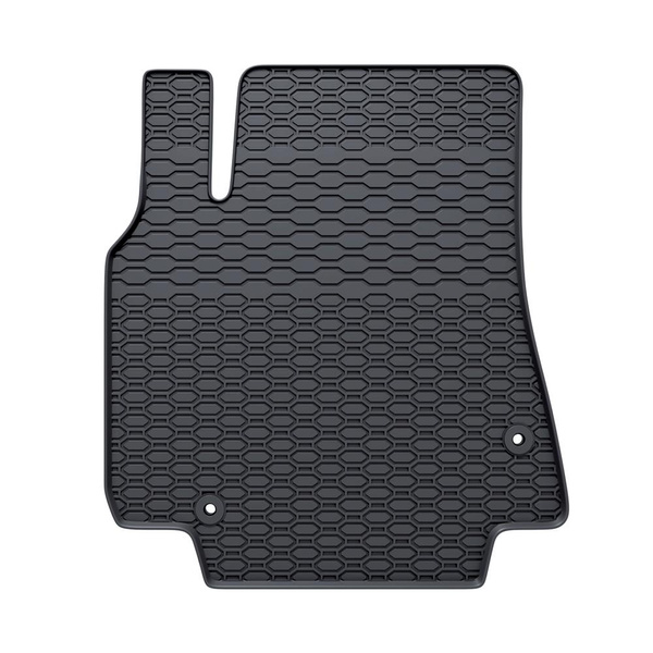 Tappetini auto in gomma compatibili con Citroen Berlingo II Van (2008-2018) - tappeti gomma - nero - 2 pz.