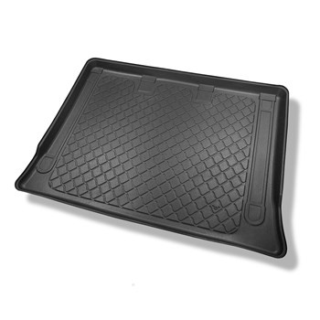 Vasca baule compatibile con Mercedes-Benz V-Class W447 Van (10.2014-....) - versione Extra lunga (Extra Long) (interasse 3430 mm, lunghezza auto 5370 mm); dietro la terza fila di sedili; senza divisioni nel bagagliaio - tappetino per bagagliaio - tappeto