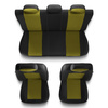 Coprisedili compatibili con Ford Fiesta MK5, MK6, MK7, MK8 (1999-2019) - fodere sedili universali - set coprisedili auto - S-Y