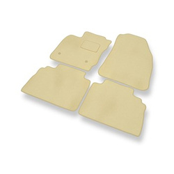 Premium tappetini auto in velluto compatibili con Ford Transit Courier (5-persona) (2014-2023) - tappeti auto beige