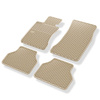 Tappetini auto in gomma compatibili con BMW 5 E60, E61 (2003-2010) - tappeti gomma - beige