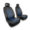 Coprisedili anteriori compatibili con Mazda 121 I, II, III (1987-2002) - fodere sedili universali - set coprisedili auto - 2CM-BL