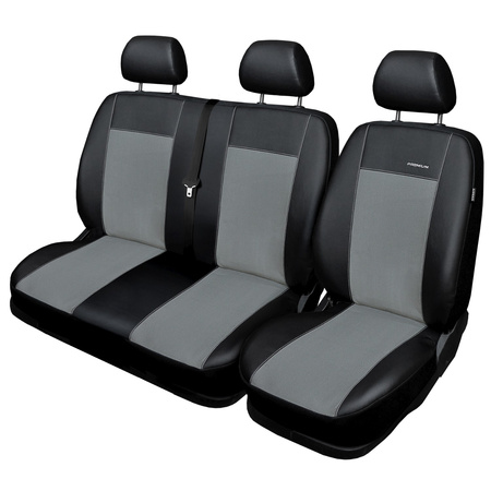 Coprisedili su misura compatibili con Peugeot Boxer II Van (2006-2014) - fodere sedili - set coprisedili auto - grigio