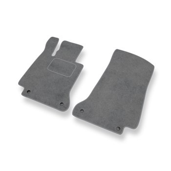 Premium tappetini auto in velluto compatibili con Mercedes-Benz Classe C W205 (2013-2021) - tappeti auto grigio