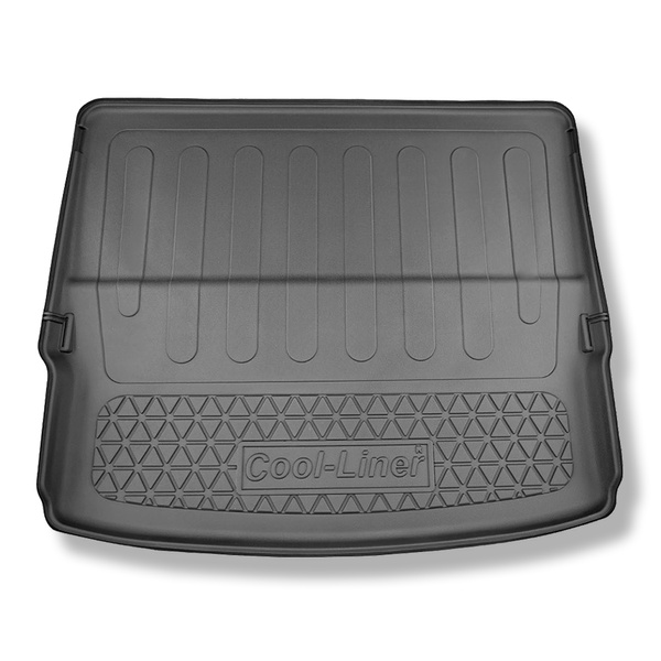 Vasca baule compatibile con Nissan X-Trail IV (T33) e-Power SUV (09.2022-....) - 7 posti; sedili 3a fila abbassati - tappetino per bagagliaio - tappeto bagagliaio per auto