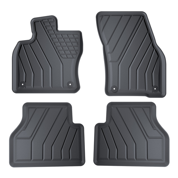 Tappetini Auto in TPE compatibili con Volkswagen Caddy V Van (2021-....) - tappeti auto neri