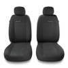 Coprisedili anteriori compatibili con Seat Leon I, II, III (1999-2019) - fodere sedili universali - set coprisedili auto - 2UNE-3