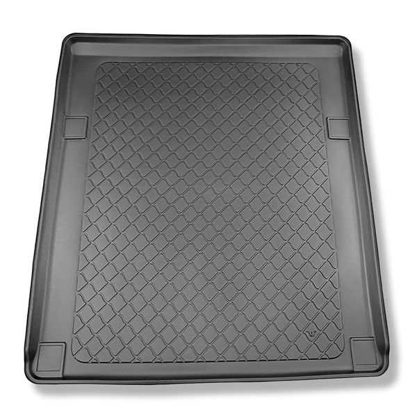 Vasca baule compatibile con Peugeot Rifter Long Van (06.2018-....) - 5 posti; interasse lungo; anche per la versione elettrica - tappetino per bagagliaio - tappeto bagagliaio per auto