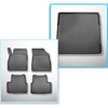 Completo di tappetini e tappetino per bagagliaio TPE per: Opel Astra K 04.2016-12.2021 (Sports Tourer)