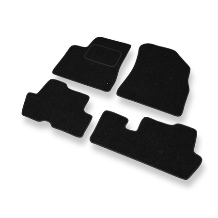 Tappetini in feltro compatibili con Peugeot 5008 I (2009-2016) - tappeti auto nero