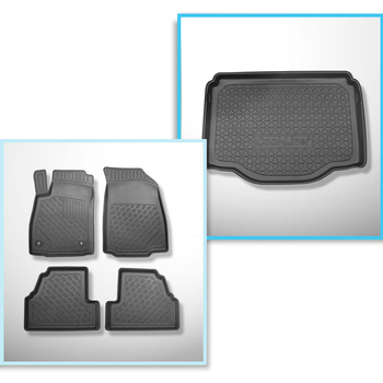 Completo di tappetini e tappetino per bagagliaio TPE PREMIUM per: Chevrolet Trax Crossover (05.2013-06.2019) - anche per la versione Allroad