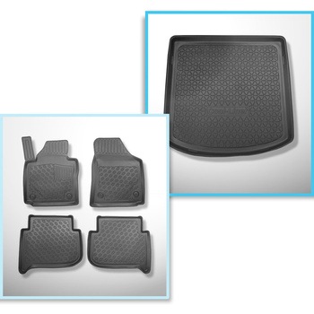 Completo di tappetini e tappetino per bagagliaio TPE per: Volkswagen Touran I 1T