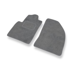 Premium tappetini auto in velluto compatibili con Ford Fiesta V Hatchback, Van (2002-2008) - tappeti auto grigio